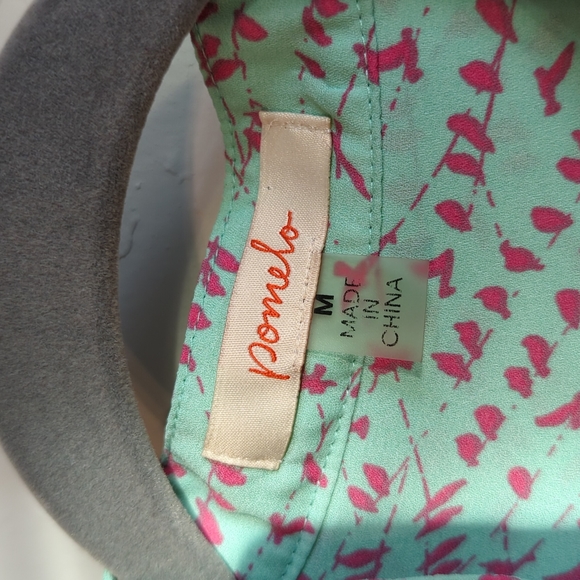 POMELO Pink Birds Print Top Size M. - Picture 7 of 12